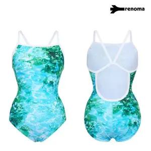 [롯데백화점]레노마 여성 실내 글로우리프 싱글스트랩 X백 원피스수영복  LS2G812_GN