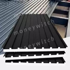 알루미늄 야외 지붕 타일 징크 부자재 패널 규격 방수 덮개 건축 판넬 샌드위치 시공 렉산