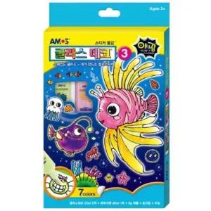 ( )글라스데코 3번 7색야광 갑 10개입 글라스데코물감 물감스티커 컬러스티커 글라스스티커