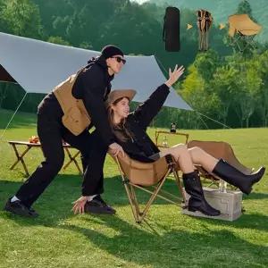 등산용의자 와이드 백패킹 캠핑 낙시 낚시 휴대용 접이식 간이 로우 체어 의자 보관 커버 포함
