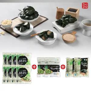 [하프클럽/케이쇼핑]초특가 / 모시로만 생 모싯잎 떡 송편 120개 (동부8봉+참깨 2봉