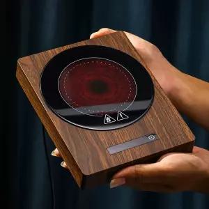 머그 인덕션 컵 보온코스터 온도유지 홈카페 사무실 카페 테크블랙 코스터 온도조절 커피잔