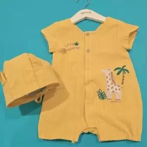 아가방 CB01 라비 기린 반팔우주복(모자) 25SS 라비 기린 반팔우주복...