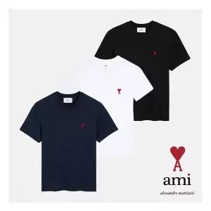 [매장정품] AMI 아미 남녀공용 하트로고 반팔티 2133642