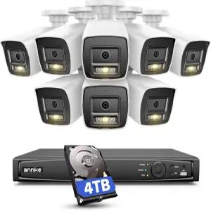 ANNKE 12MP 카메라 시스템 AI 모션 감지 기능이 있는 16CH NVR 레코더 컬러 나이트 비전 8pcs IP PoE 캠