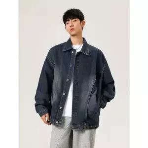 룽나루 남자 청 봄 가을 빈티지 청자켓 코트 자켓 상의 HO3