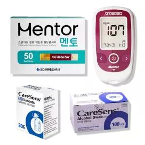 SD 스탠다드 멘토 혈당계+시험지50매+솜100+침100