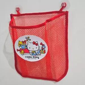 빨강 메쉬 욕실 장난감 수납 벽걸이 그물 주머니 어린이 욕조 차량 소품 보관