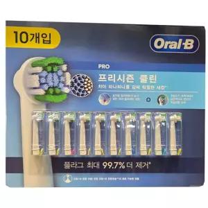 오랄비 프리시즌클린 교체용 전동칫솔모 10개