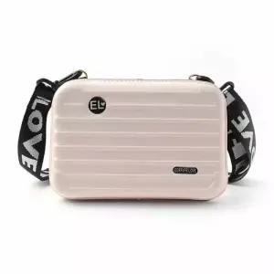 [라일리] Rly 미니 크로스백 핑크베이지 미니핸드백 가벼운크로스