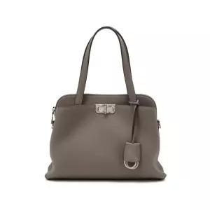 [닥스]다크베이지 버클장식 소가죽 토트백 DCBA6E198