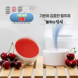 플로너스 탈취의정석 고체형 실내 탈취제 혼합싱글 9개세트