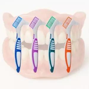 틀니 칫솔 세척 관리 닦기 전용 청소 용품 치솔 구강 유지장치 세척솔 보관