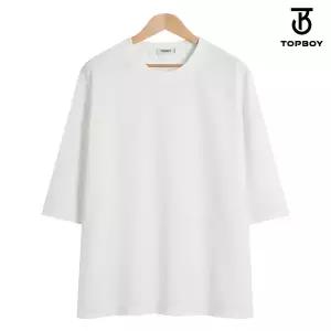 [탑보이] 베이직 엠보 7부 반팔티 (LW002)