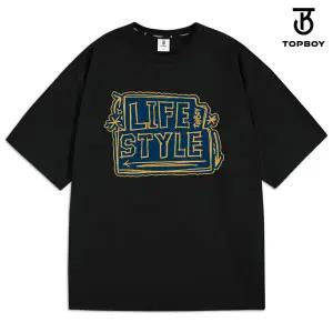 [탑보이] 데일리 모션 오버핏 반팔 티셔츠 (GT021TBM)