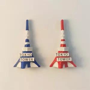 도쿄기념품 도쿄마그넷 스타워 냉장고 여 입체 레드 도쿄 타워