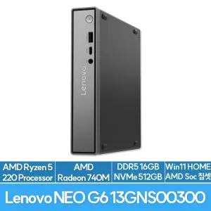 레노버 씽크센터 neo 55q Gen 6 13GNS00300 AMD R5 220 16G 512G Win11Home 사무용 고성능 미니PC EU