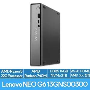 레노버 씽크센터 neo 55q Gen 6 13GNS00300 AMD R5 220 16G 2TB Win11Home 사무용 고성능 미니PC EU