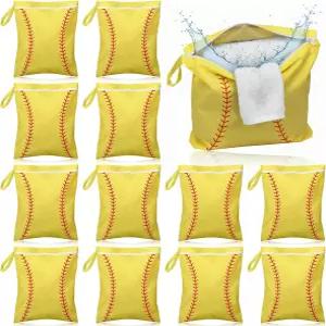 리본릭 2개 소프트볼 습식 드라이백 선물 벌크 팀 핸들 지퍼 비치 풀 방수 세면도구 정리 파우치 여성 선수