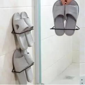 ( )벽걸이 슬리퍼 거치대 다용도 욕실 슬리퍼 거치대 실내화 정리함