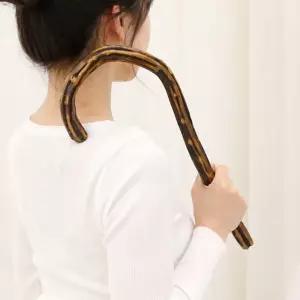 기본 물음표 안마봉 ( 원목 갈고리 안마기 맛사지 오십견 괄사 발바닥 등긁개 승모근 등마사지 )