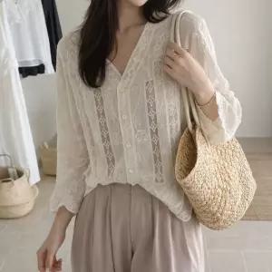 [드넬]시엔시스루블라우스DWB62064A