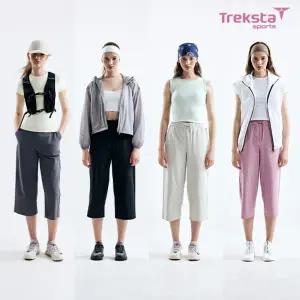 [Treksta]트렉스트스포츠 26SS 여성 쿨라이트 밴딩 8부 팬츠 4종 세트