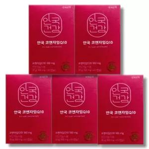 [건강나라] 안국건강 안국 코엔자임Q10 미니 300mg 60캡슐 5개
