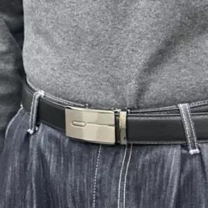 가죽 자동벨트 나인맨 버클 남성벨트 남성캐쥬얼벨트 심플벨트코디 33대남성 간편한선물