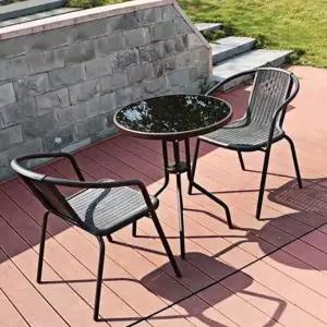 야외 원형 테이블 의자 세트 철재 커피숍 정원 식탁 식탁