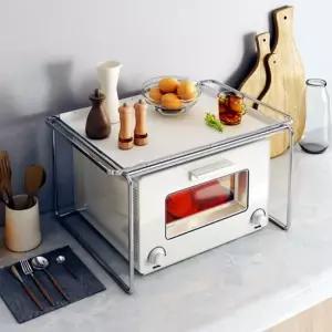 은플 모던 다용도 전자레인지 선반 렉 전자레인지선반 전자렌지선반 전자레인지수납장