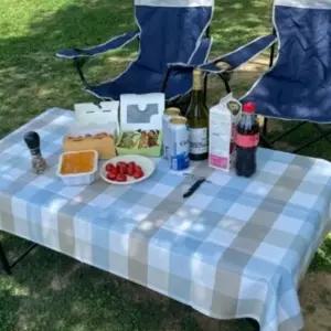 방수식탁보 4인용 PVC 테이블보 체크믹스 방수테이블보 행사용테이블보 방수식탁보