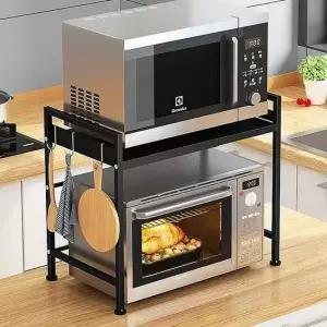 높이 길이조절 다용도 논슬립 전자레인지 선반 전자레인지선반 주방선반 부엌수납장