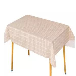 캠핑방수테이블보 행사 대형식탁보 체크방수 오렌지XL 테이블보 방수테이블보 방수식탁보
