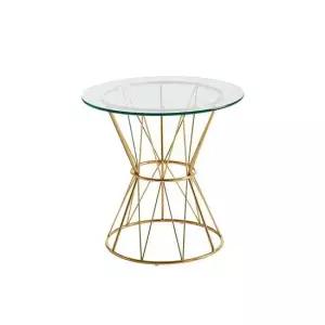 CZ4760 원형 강화유리 테이블 600 1color 원형테이블 라운드테이블 티테이블 카페테이블