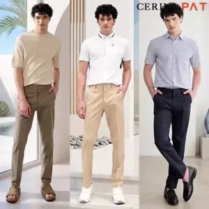 [CERINI by PAT] 남성 냉감 워셔블 면스판 팬츠 3종 세트 26m