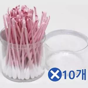 [에이치플러스몰]WL 면봉 귀이개일체형 80Px10개 면봉세트 얇은면봉