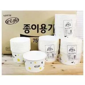 일회용그릇 이라이프종이용기750 박스(320개) 일회용기