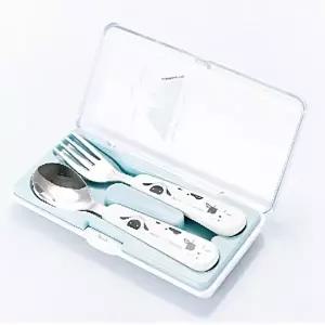고품질 스푼포크 휴대 케이스 식기 보관용 컷러리 파우치 아동숟가락세트 어린이집수저 아동숟가락 WFLUZU