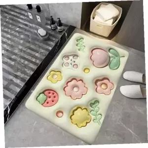 욕실발매트 보송보송3D착시화장실욕실논슬립발매트(가든)