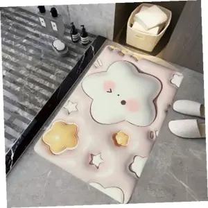 욕실발매트 보송보송3D착시화장실욕실논슬립발매트(별)