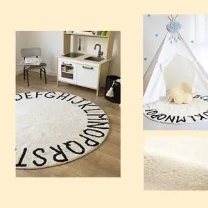 레터링 거실 카페트 원형 카펫 러그 발매트 140cm 대형거실러그