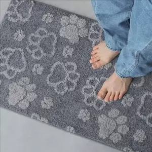 반려동물 고양이발 매트 논슬립 욕실 매트 극세사 현관 주방 러그