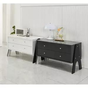 모던 그레이 A모양 포인트 다리 2단 와이드 서랍장(80cm 4색) 심플 가구 옷