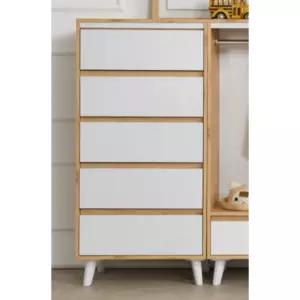 심플 아이방 5단 낮은 미니 서랍(60cm 2색) 긴 선반 멀티 서재 옷장 자취방