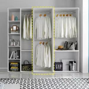 키큰 화이트 드레스룸 오픈형 아들방 옷장 600 / 붙박이장 자취방 아파트