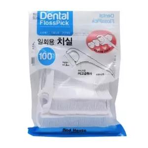 TBZ 덴탈 일회용 위생 치실 100p세트 구강청결 얇은치실