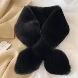 여자 데일리 인조 밍츠 페이크퍼 머플러 겨울 따뜻한