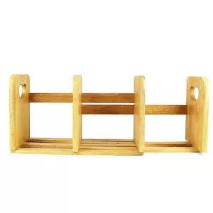 원목 책꽂이 미니 책상 정리함 1단 회전책장 길이조절 책장