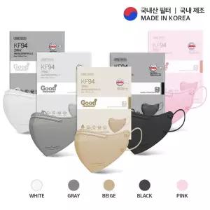 2D새부리형 KF94마스크 굿매너컬러 대형 100매